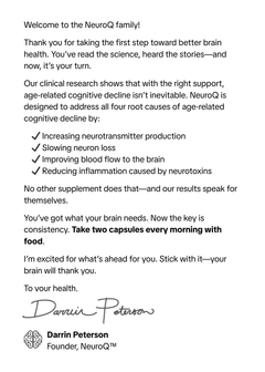 Welcome Letter
