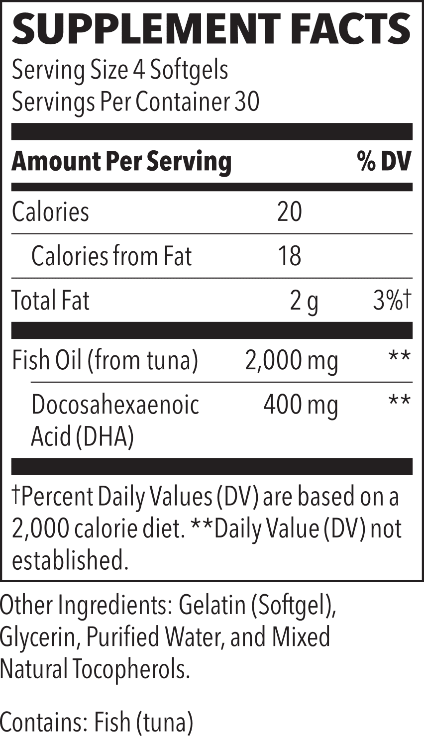 DHA Supplement Facts